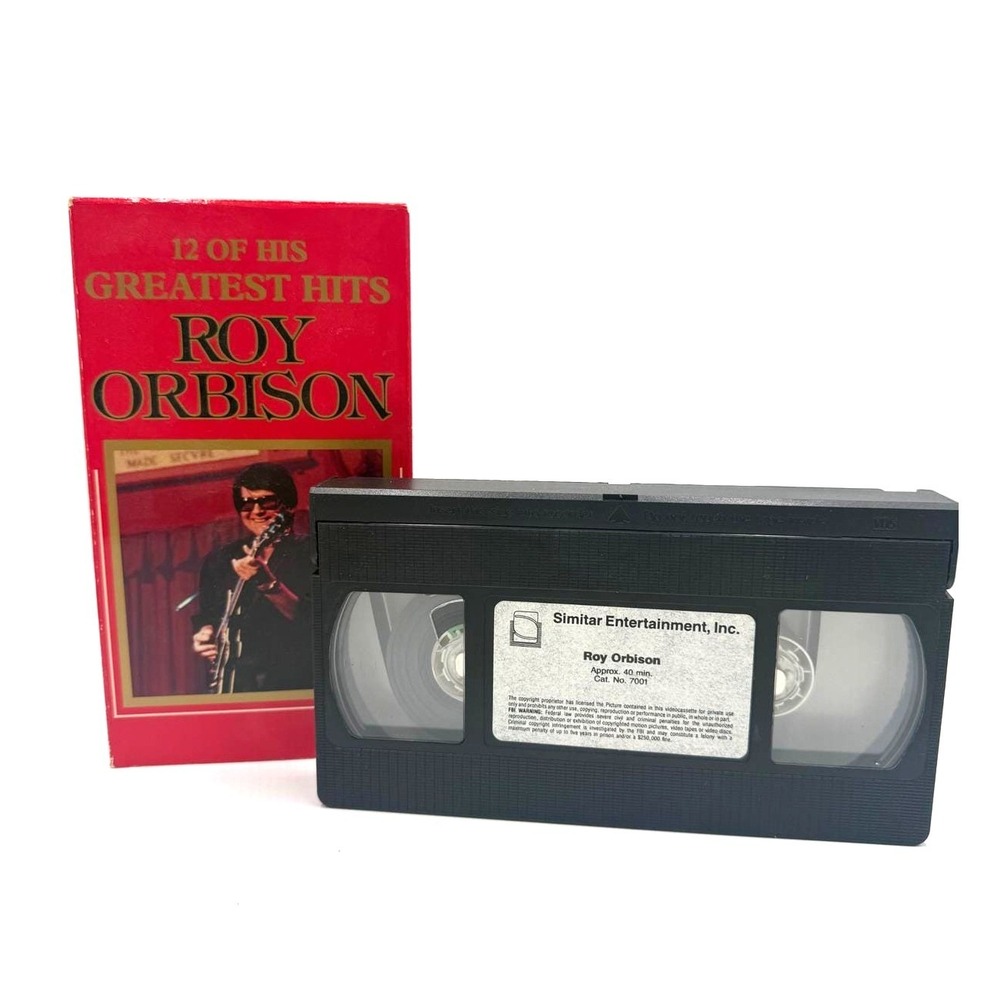 Roy Orbison 12 of His Greatest Hits VHS Simitar Entertainment 7001 Vintage‎ 1986